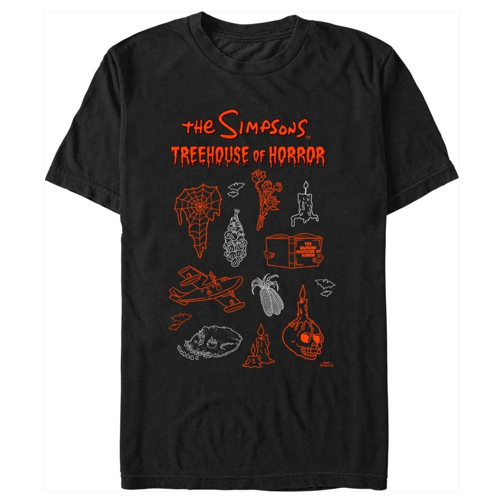 Mens The Simpsons Treehouse Of Horror Icons Tshirt